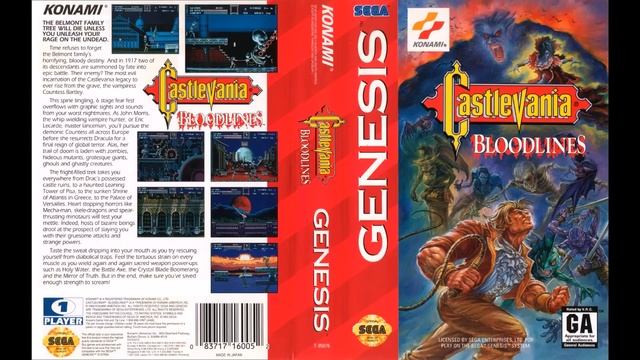 SEGA Genesis Music Castlevania Bloodlines Full Original Soundtrack