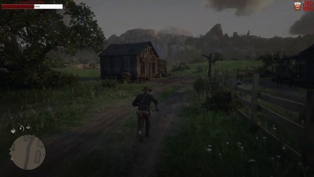 Red Dead Redemption 2. Xbox oneX. Дядька неспеша по сюжету.