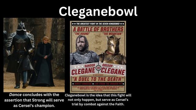Cleganebowl: My Least Favorite ASOIAF Theory (and how to fix it)