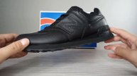 New Balance 574 черные кожа