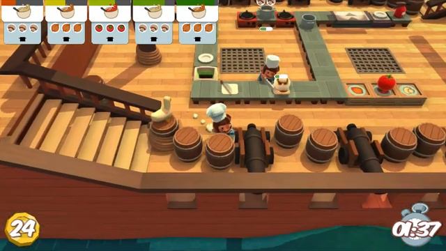 OVERCOOKED Walkthrough Gameplay Part 1 No Commentary