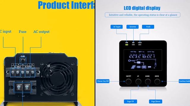 Prostar dc to ac 2000w power inverter for solar system