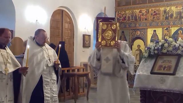 Евангелие. Всенощная в канун Вознесения Господнего.  Марфо-Мариинский женский монастырь