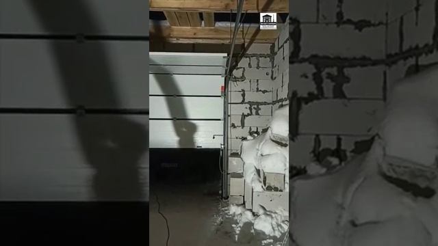 Ворота секционные Алютех серия тренд (40 мм) установили Большое Афанасьево