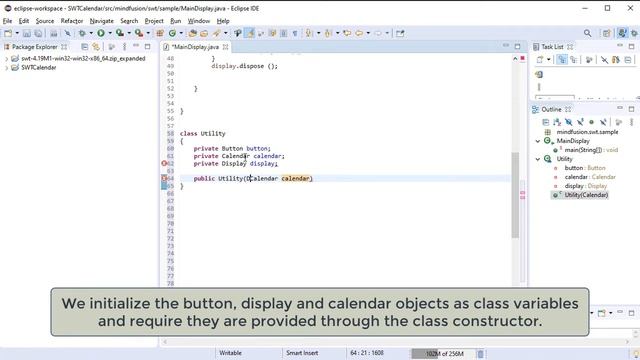 Integrating the Java Swing Calendar Library in an SWT Application