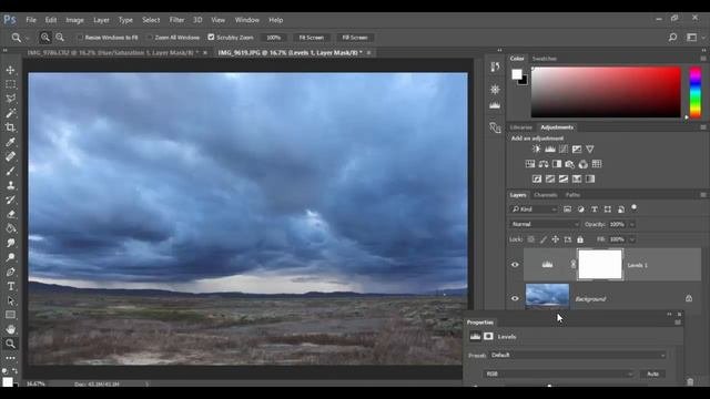 Adobe Photoshop CC Levels Adjustment