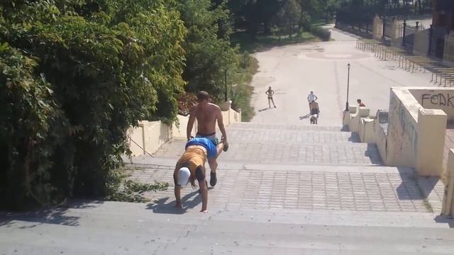 Тренировка на ступеньках 12.08.14