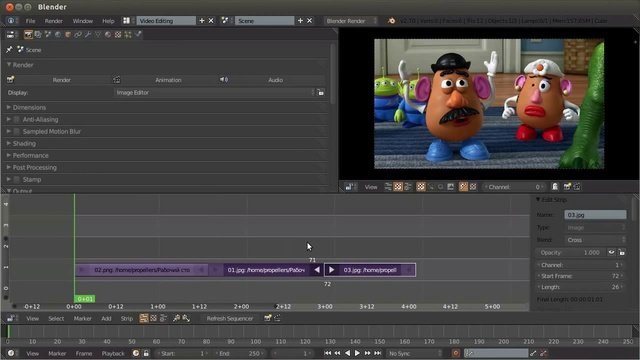 Blender. Анимация. Урок 01c - Видеомонтаж в Blender (создание аниматика)