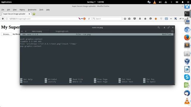 ImageMagick RCE Exploit Demo - CVE-2016-3714