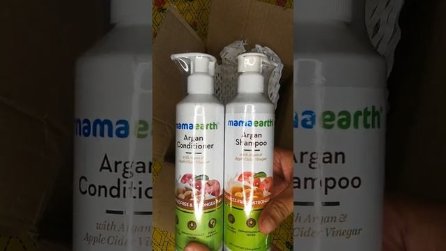 @mamaearth unboxing | Argan shampoo and conditioner for Dull frizzy and damaged hair
