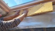 Теплоизоляция откосов мансардого окна Velux, Fakro, Roto.