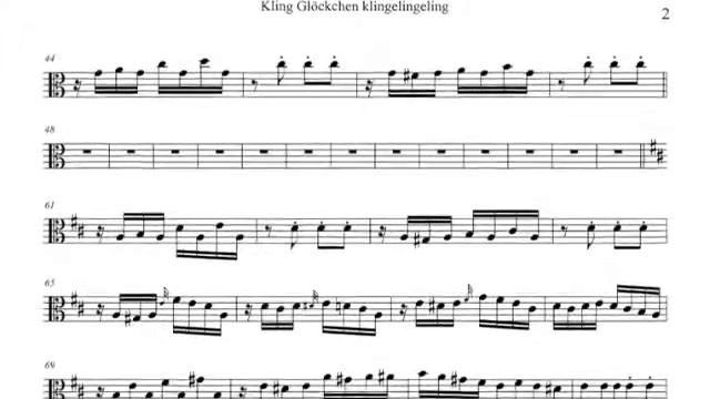 Kling Glöckchen Klingelingeling Viola PlayAlong