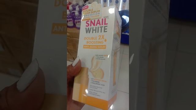 very effective snail white double boosting anti-aging serum#skincare #snailwhite #asmr