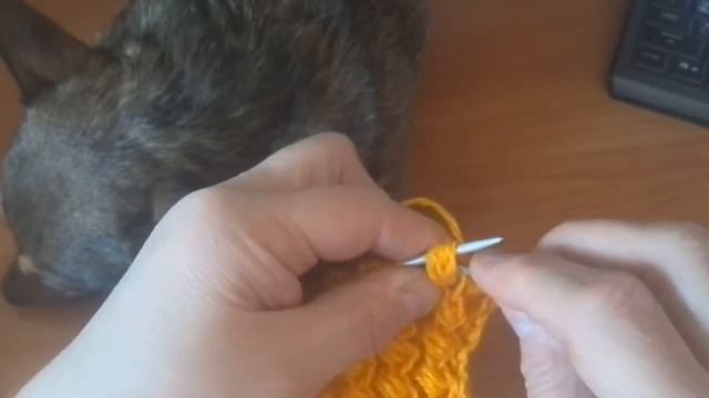 КОФЕЙНЫЕ ЗЁРНА! Объёмный узор спицами