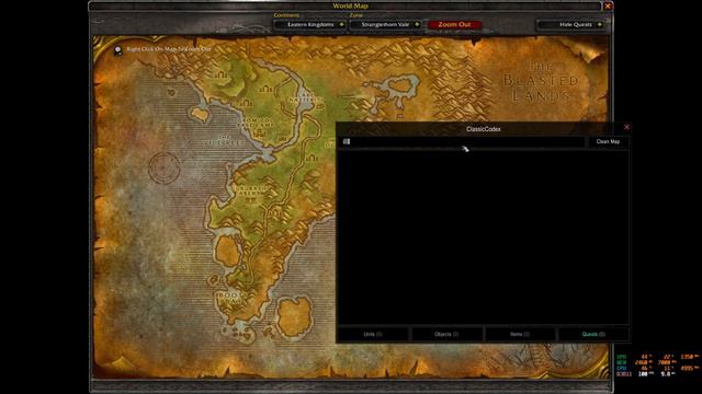 Search in ClassicCodex Browser (WoW Classic)