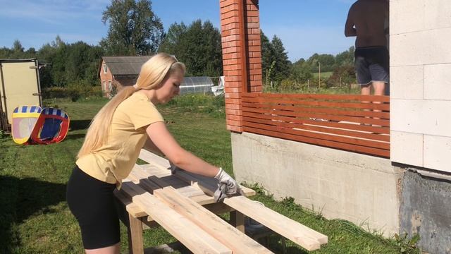 Декоративные рейки для террасы #своими руками