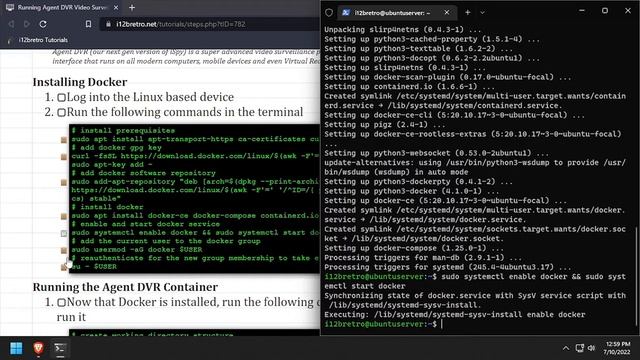 Running Agent DVR Video Surveillance Platform in Docker