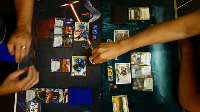 Luke/Rey Vs Bo-Katan/Ezra - IRL Star Wars Destiny Game