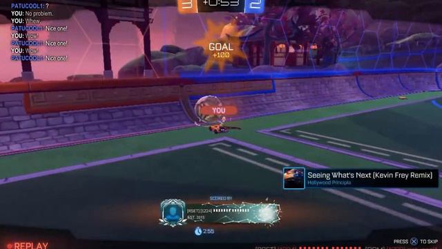 ROCKET LEAGUE GROUND PINCH WORLD RECORD INGAME (193 KPH) (old record)