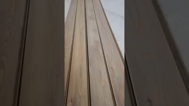 покрываем доску из лиственницы маслом Biofa 8500
