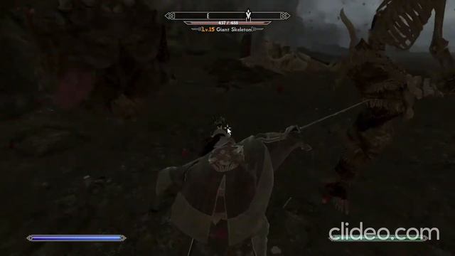 Skyrim sekiro combat vs giant skeleton+random animations