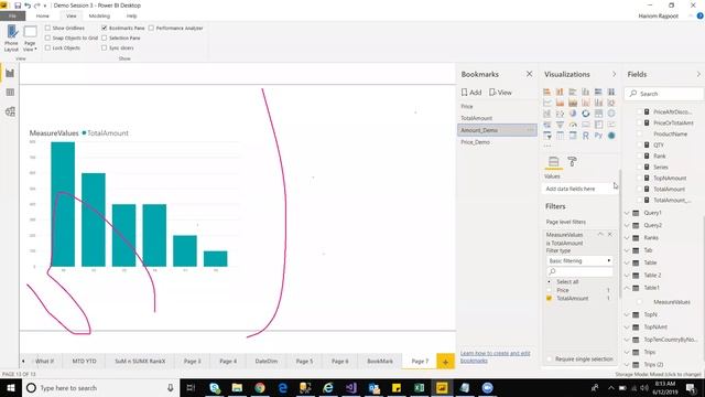 Power BI session 10 - Bookmarks in Power BI