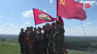 В Белгороде на самой высокой точке Меловой горы установили флаг — символ Победы