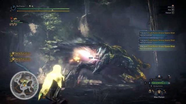 Monster Hunter World - Raging Brachydios 8:34 HBG Pierce Solo With Palico