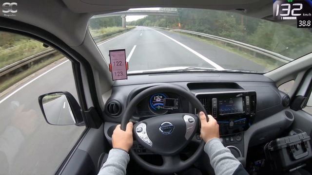 Nissan e-NV200 (2019) on German Autobahn - POV Top Speed Drive