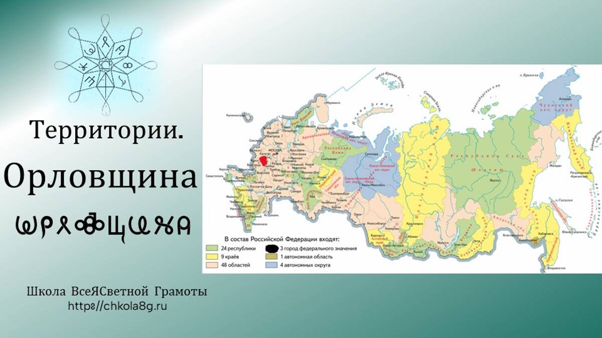 Орловщина. Территории. ВсеЯСветная Грамота