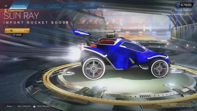 ROCKET LEAGUE ITEM SHOP - *CHEAP* Black Sun Ray Import Boost - 4.3.23