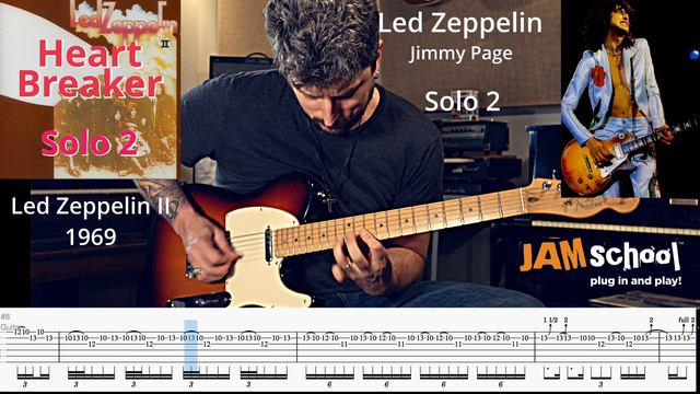 Led Zeppelin Heartbreaker Guitar Solo 2 Jimmy Page (With Tab)