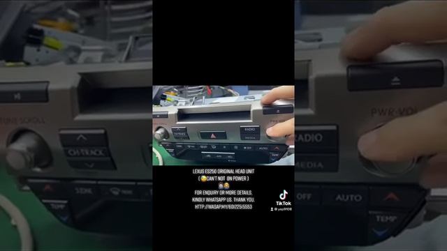 Lexus ES250 head unit can’t not on power
