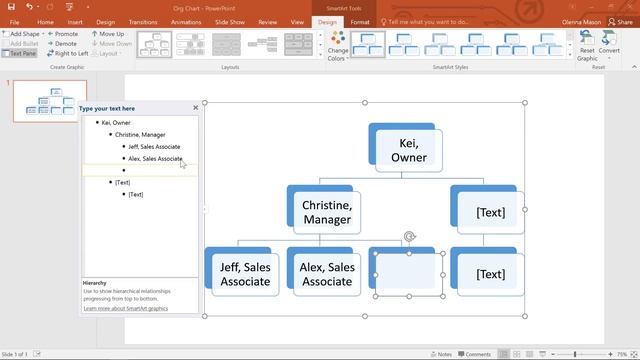 PowerPoint: SmartArt Graphics