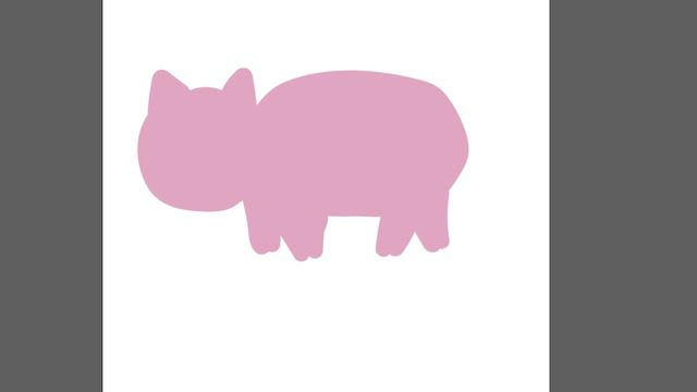 Рисуем свинку детям часть 19