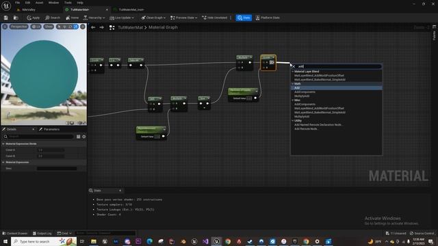 Unreal Engine 5 Water Tutorial Part 2: Adding ripples and refraction