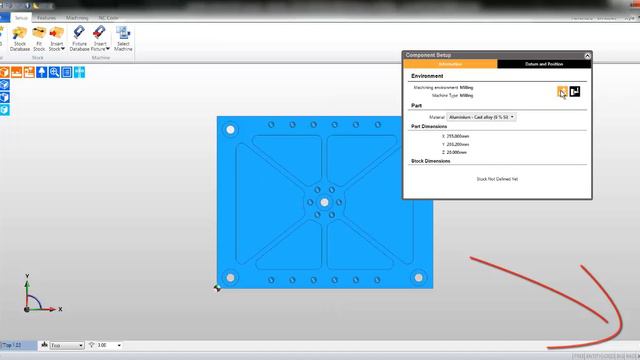 2. EdgecamT estDrive tutorial - Load and align a solid model