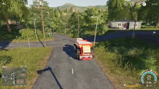 Farming Simulator 19 - Внесение извести и сюрприз у водопада!