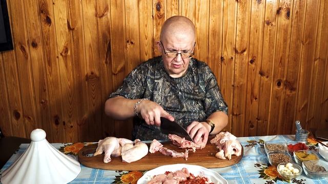 Вкуснейшая курочка в таджине на углях по ...... (секретный рецепт)