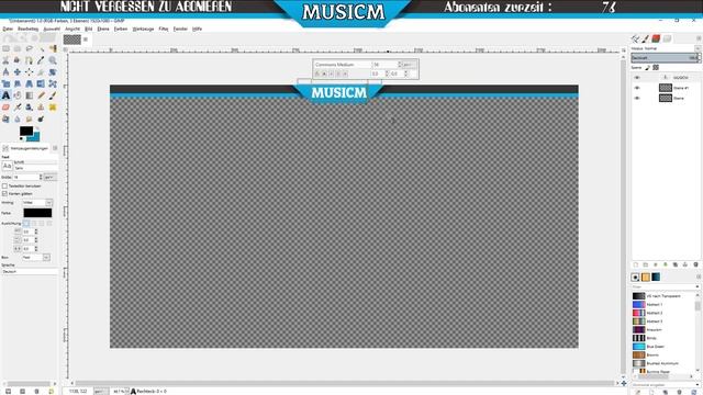 Gimp | tutorial | Video/Stream Overlay erstellen | musicm