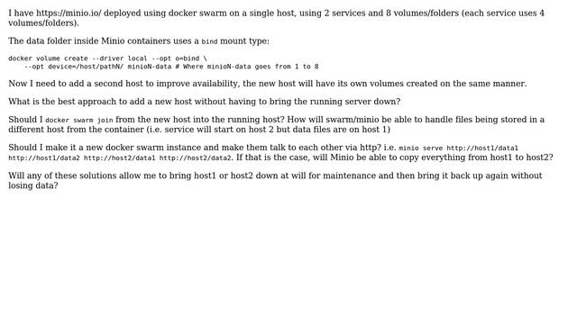 DevOps & SysAdmins: Add new Minio server to an already running pool