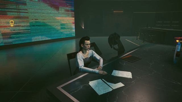 Cyberpunk 2077: Elizabeth Peralez on a phone call