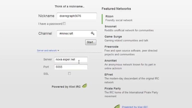 How to Connect and Register to Minecraft IRC