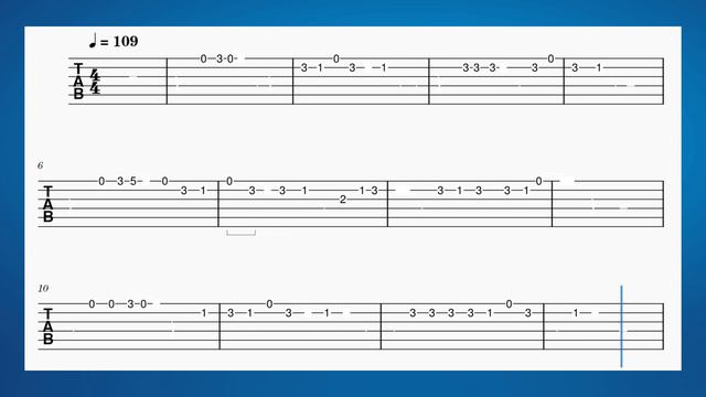 Survivor -Eye Of The Tiger {Easy Guitar Tutorial Tabs} + Backing Track