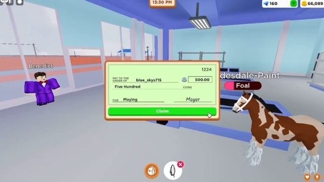 BREEDING MY PAINT HORSE+CLYDESDALE!-Horse Valley Roblox!