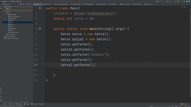 Static in Java VERSTEHEN in 9 min - Java Programmieren Lernen - 31