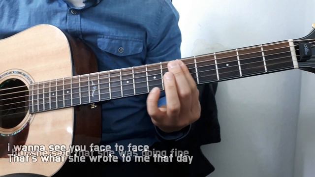 AJ Rafael - She was mine 샘김(Sam kim Ver) 기타 커버(guitar cover with lyrics)