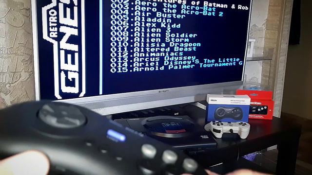 Беспроводной геймпад "8bitdo M30" не работает на приставке "Retro Genesis HD Ultra +225 игр"