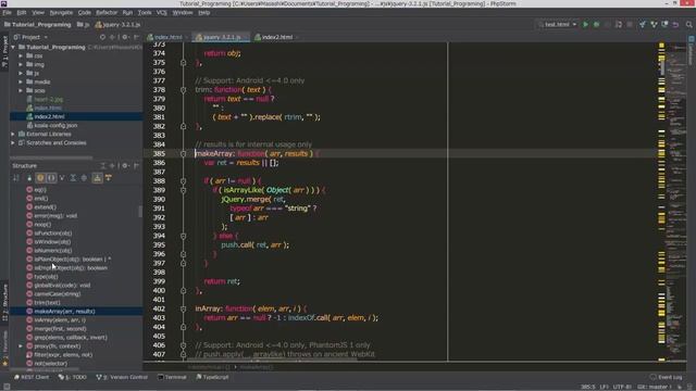 PhpStorm入門  第1章   レッスン4 Structure