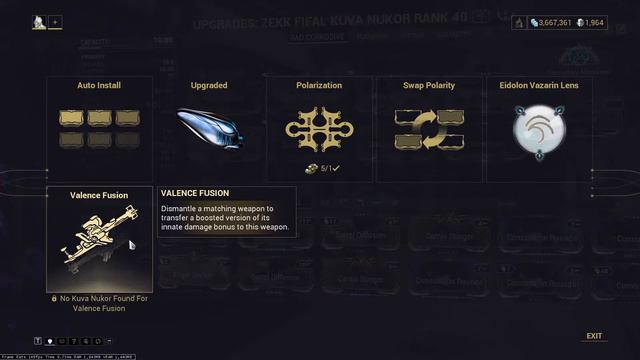 How to fuse a Kuva weapon
